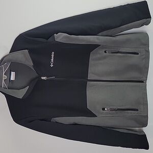 Columbia Lookout Trail Denali Polartec fleece jacket mens gray & black